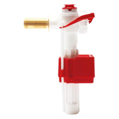 Fluidmaster PRO75B side entry fill valve with 1/2 inch brass shank and red float