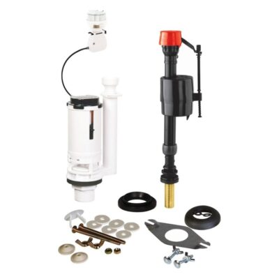 Fluidmaster PROCP002 cistern repair pack with dual flush valve, bottom entry fill valve, seals and fixings