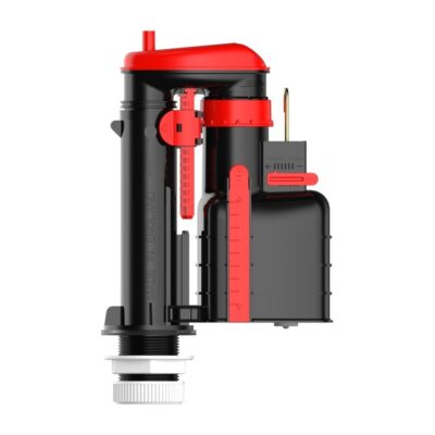 Fluidmaster Pro Ultra universal dual flush syphon in black and red