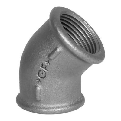 Galvanised Malleable Iron 45 Deg Elbow F x F