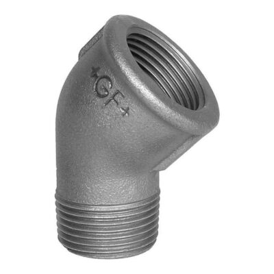 Galvanised Malleable Iron 45 Deg Elbow M x F