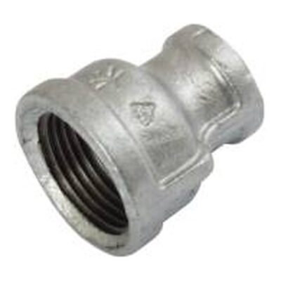 Galvanised Malleable Iron Reducing Socket F x F, Plumb Parts Glasgow