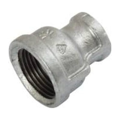 Galvanised Malleable Iron Reducing Socket F x F, Plumb Parts Glasgow