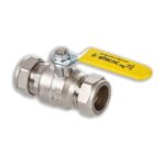 Gas Yellow Lever Ball Valve 15mm to 54mm - 15mm