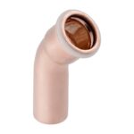 Geberit Mapress 45 Deg Plain End Copper Bend 15mm to 108mm - 15mm