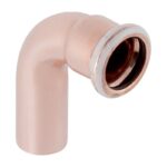 Geberit Mapress 90 Deg Plain End Copper Bend 15mm to 108mm - 15mm