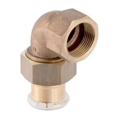 Geberit Mapress Copper 90 Deg Elbow Adaptor Union with Female Thread