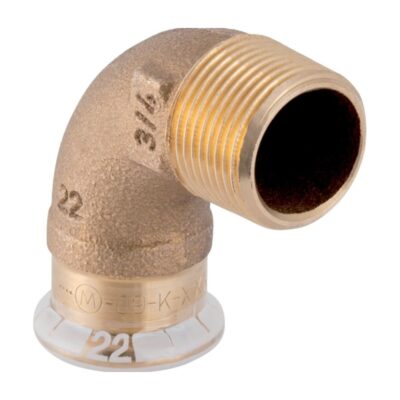 Geberit Mapress Copper 90 Degree Elbow Adaptor with Male Thread, Plumb Parts Glasgow