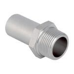 Geberit Mapress Stainless Steel Adaptor Male Thread and Plain End 15mm to 54mm - 15mm x 1/2