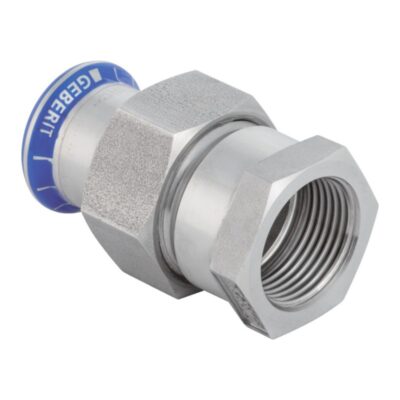Geberit Mapress 316 Stainless Steel Adaptor Union c/w SS Nut Female