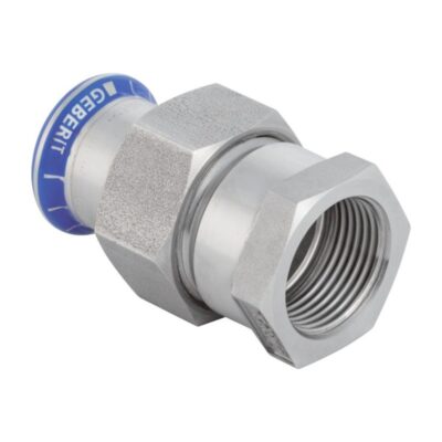 Geberit Mapress 316 Stainless Steel Adaptor Union c/w SS Nut Female
