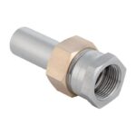 Geberit Mapress Stainless Steel Adaptor Union Female Thread and Plain End 15mm to 54mm - 15mm x 1/2