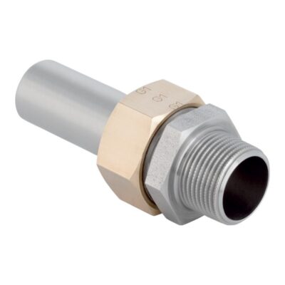 Geberit Mapress 316 Stainless Steel Adaptor Union Male Thread and Plain End