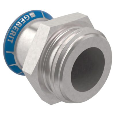 Geberit Mapress 316 stainless steel male parallel thread adaptor press fit 15mm to 54mm