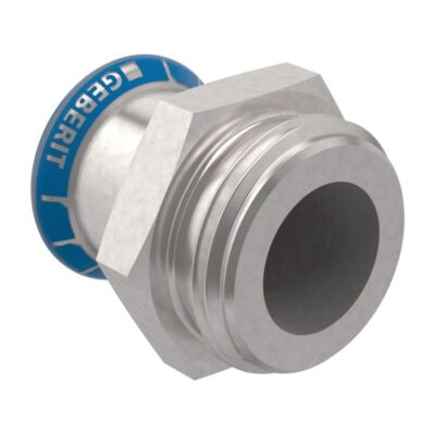 Geberit Mapress 316 stainless steel male parallel thread adaptor press fit 15mm to 54mm