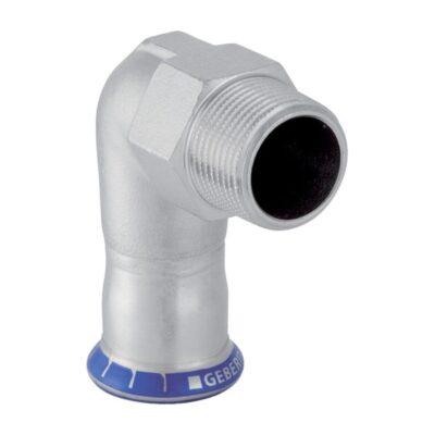 Geberit Mapress 316 Stainless Steel Elbow Adaptor 90 Deg Male Thread