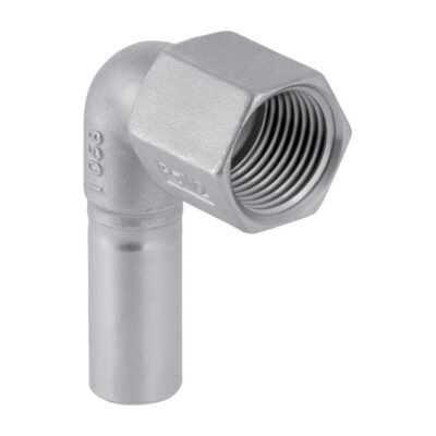 Geberit Mapress 316 Stainless Steel Elbow Adaptor Female Thread/plain Thread