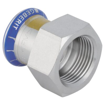 Geberit Mapress 316 stainless steel gas female adaptor press fit 15mm to 54mm