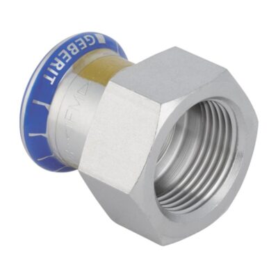 Geberit Mapress 316 stainless steel gas female adaptor press fit 15mm to 54mm