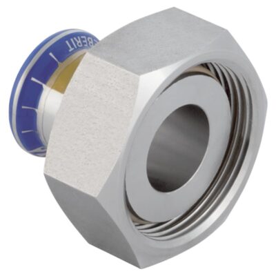 Geberit Mapress 316 stainless steel gas union nut adaptor press fit 22mm to 28mm