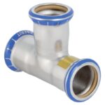 Geberit Mapress Stainless Steel Gas Equal Tee 15mm to 54mm - 15mm