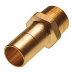 HEP2O BRASS MALE SPIGOT ADAPTOR - 15mm x 1/2