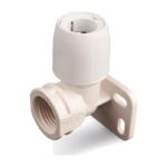 Hep2O Wall Plate Elbow 15mm to 22mm - 15mmx1-2