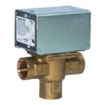 Honeywell Motorised Valve Diverter, BSP and Normally Open 22mm to 1 Inch - 3-port-mid-position-x-1-inch-bsp