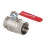 Red Lever Ball Valve F x F 1/4 inch to 4 inch - 1/4