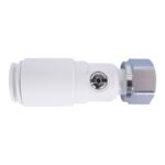 JG SPEEDFIT PLASTIC SERVICE VALVE WITH TAP CONNECTOR - 15mm x 1/2