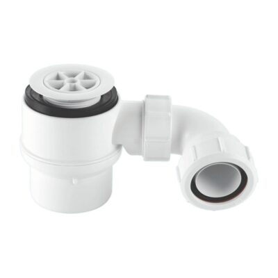 McAlpine 50mm Water Seal Shower Trap 70mm White Plastic (STW2-95)