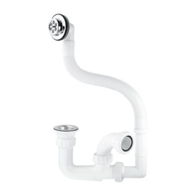 McAlpine 75mm Seal Bath Trap with Centre Pin Waste and Flexible Overflow - FJ10WC