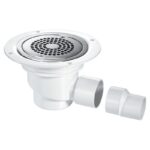 McAlpine 75mm Water Seal Gully with Horizontal Outlet for Sheet Flooring - Polished Stainless Steel Anti-Ligature (TSG1-ANTI/LIG)