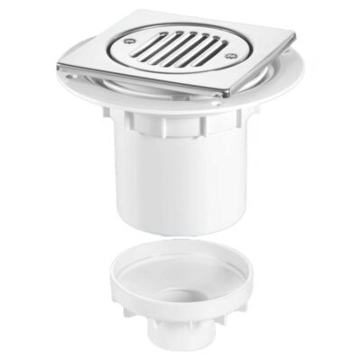 McAlpine 75mm Water Seal Gully with Vertical Outlet for Tiled or Stone Floors - TSG2T6SS