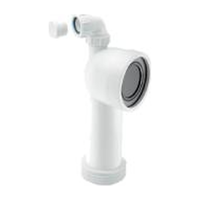 Mcalpine 90° Bend Adjustable Length Rigid WC Connector with Vent Boss WC-CON8V 4 Inch Mcalpine 90° Bend Adjustable Length Rigid WC Connector with Vent Boss WC-CON8V 4 Inch