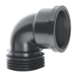 McAlpine 90° Bend Drain Connector - Black (DC90-BL)