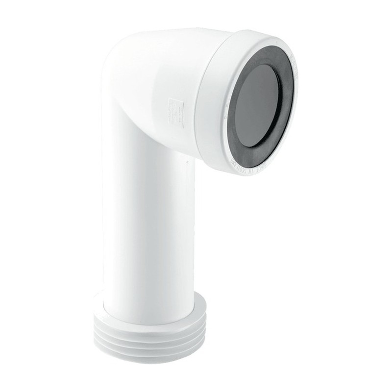 McAlpine 90 Deg Bend Adjustable Length Extended Inlet Rigid WC Connector McAlpine 90 Deg Bend Adjustable Length Extended Inlet Rigid WC Connector
