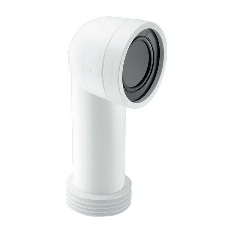 McAlpine 90 Deg Bend Adjustable Length Rigid WC Connector WC-CON8 McAlpine 90 Deg Bend Adjustable Length Rigid WC Connector WC-CON8