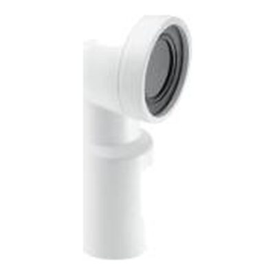 Mcalpine 90 Deg Bend Macfit WC Connector 4 Inch - MAC-8L