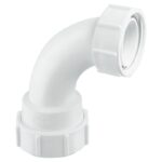 McAlpine 90° Multifit Bend x BSP Coupling Nut - 1½