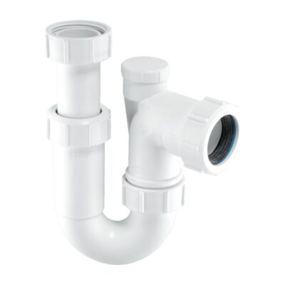 McAlpine Adjustable Inlet Tubular Swivel Anti-Syphon ‘P’ Trap - ASA10V