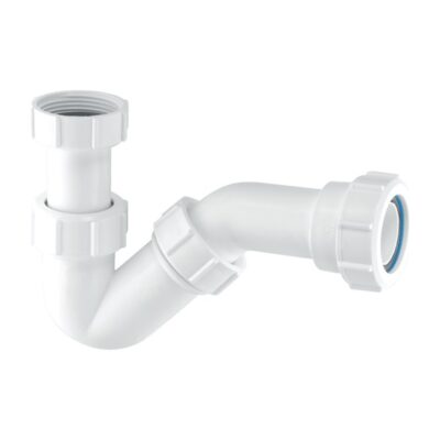 McAlpine Adjustable Inlet Tubular Swivel ‘P’ Trap (19mm Seal) - BT1