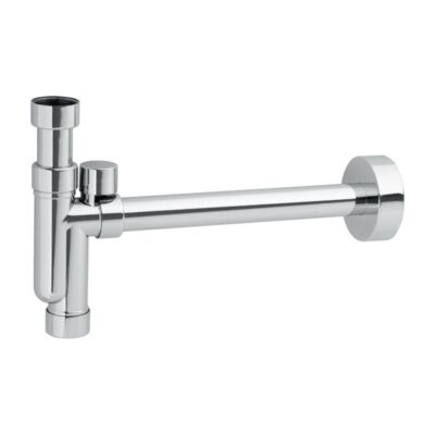 McAlpine Chrome Plated Basin Kit with Plastic Tubular Anti-Syphon Trap - TA32VUK-CB