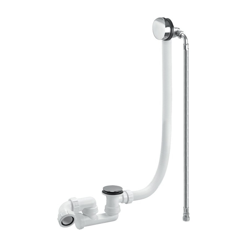 McAlpine Chrome Plated Brass Bath Filler and Overflow (Clicker) - HCN3365UK-1M McAlpine Chrome Plated Brass Bath Filler and Overflow (Clicker) - HCN3365UK-1M