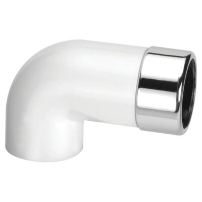 McAlpine Elongated 90° Bend Chrome Plated Brass x ABS Connector - ABS32/35A-CB-L