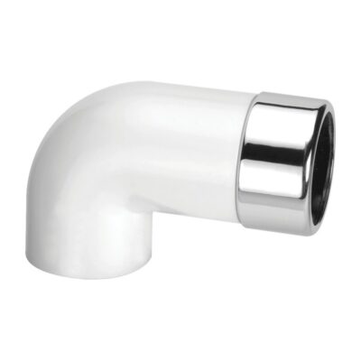 McAlpine Elongated 90° Bend Chrome Plated Brass x ABS Connector - ABS32/35A-CB-L