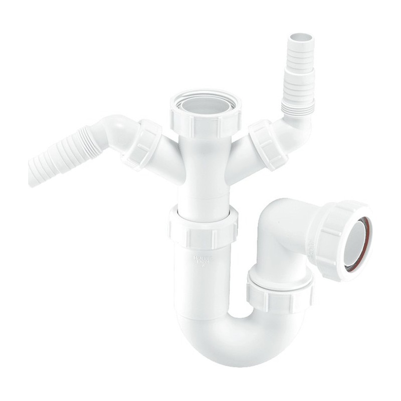 McAlpine Sink Trap with Twin 135 Deg Nozzles WM11 McAlpine Sink Trap with Twin 135 Deg Nozzles WM11