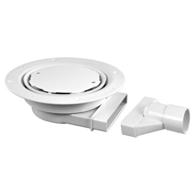 McAlpine Slimline Floor Gully with Non-Return Valve - VSG52SL-WH