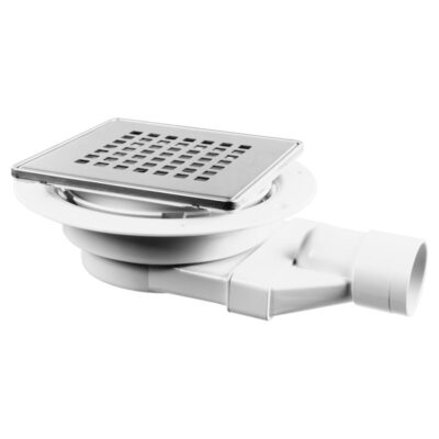 McAlpine Slimline Tile/Stone Floor Gully with Non-Return Valve - VSG52SL-T6SQ-B