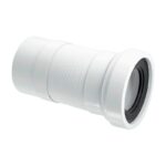 McAlpine Straight Flexible WC Connector 4 inch | WC-F18R - 100mm-160mm - 4